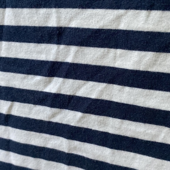 Navy and white horizontal stripes sailor top - Picture 14 of 16